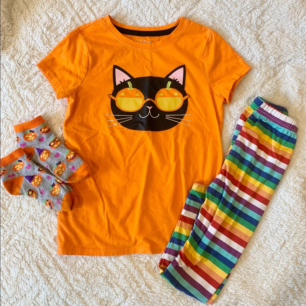 🎃Halloween Outfit Bundle - orange and stripes- 5/6 🎃